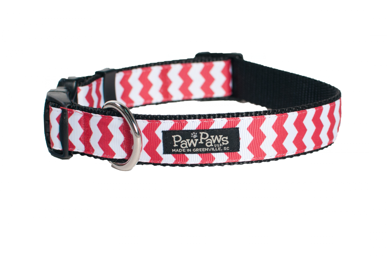 Chevron Dog Collar-red - Strap Clipart (1280x850), Png Download