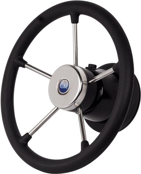 Steering Wheel Trivere - Marine Steering Wheel Clipart (854x640), Png Download
