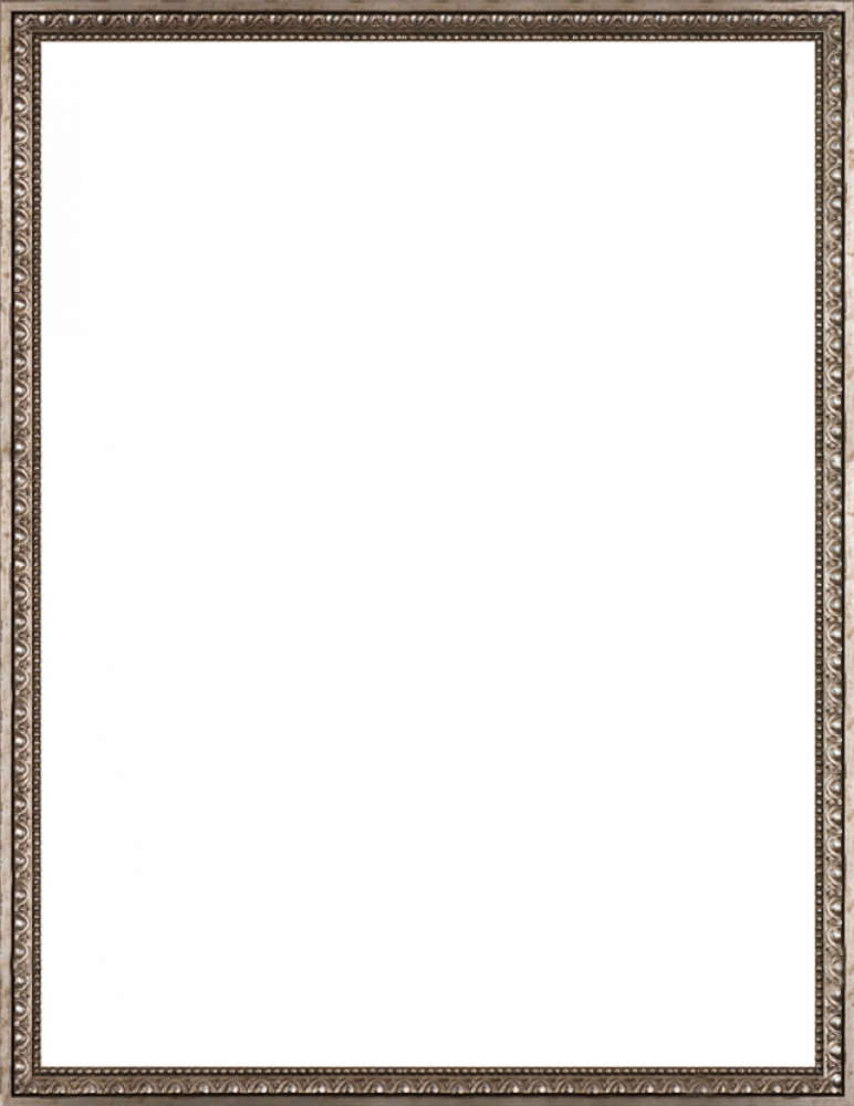 Versailles Silver Frame - Paper Product Clipart (772x1000), Png Download