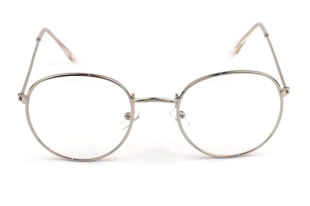 George Costanza Round Silver Frame Glasses - George Costanza Glasses Clipart (1000x1231), Png Download