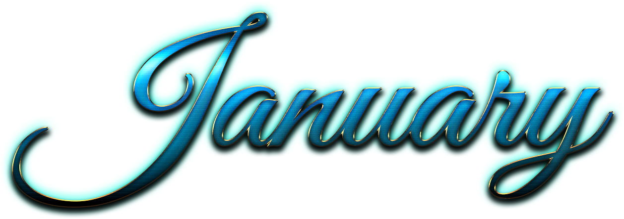 January Italic Logo Png - January Transparent Clipart (1624x480), Png Download