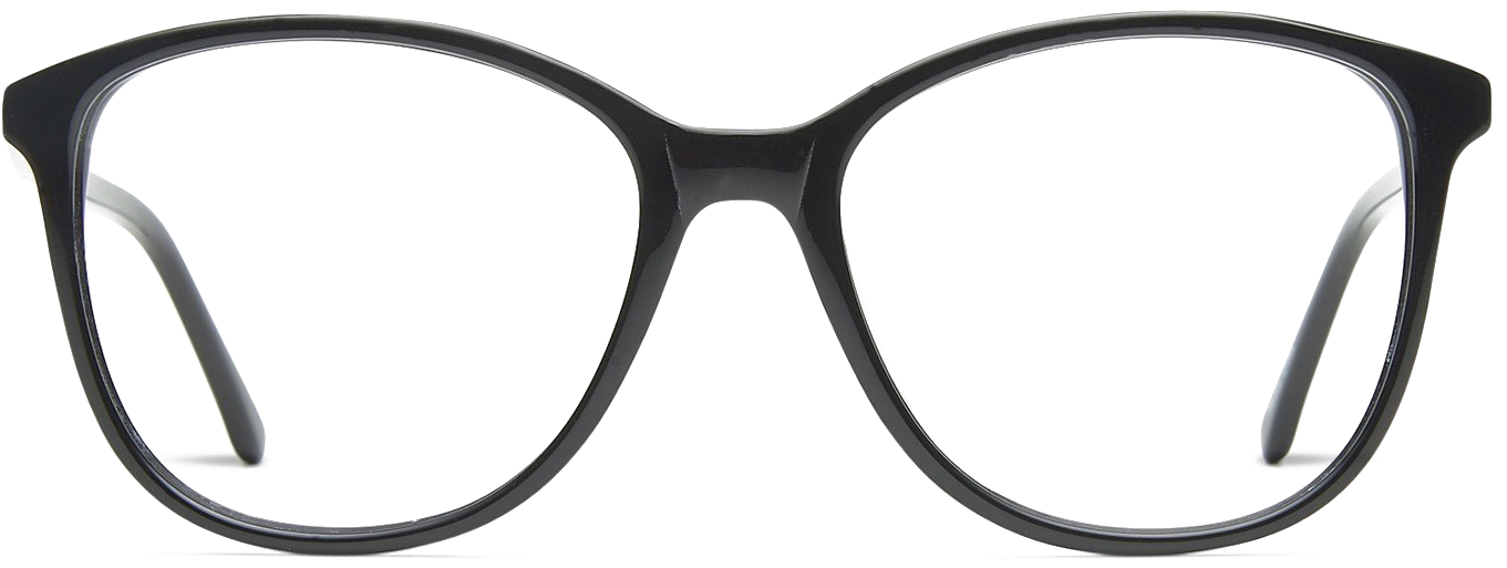 Black Glasses Png Download Image - Ray Ban Rx 5340 Clipart (1500x750), Png Download