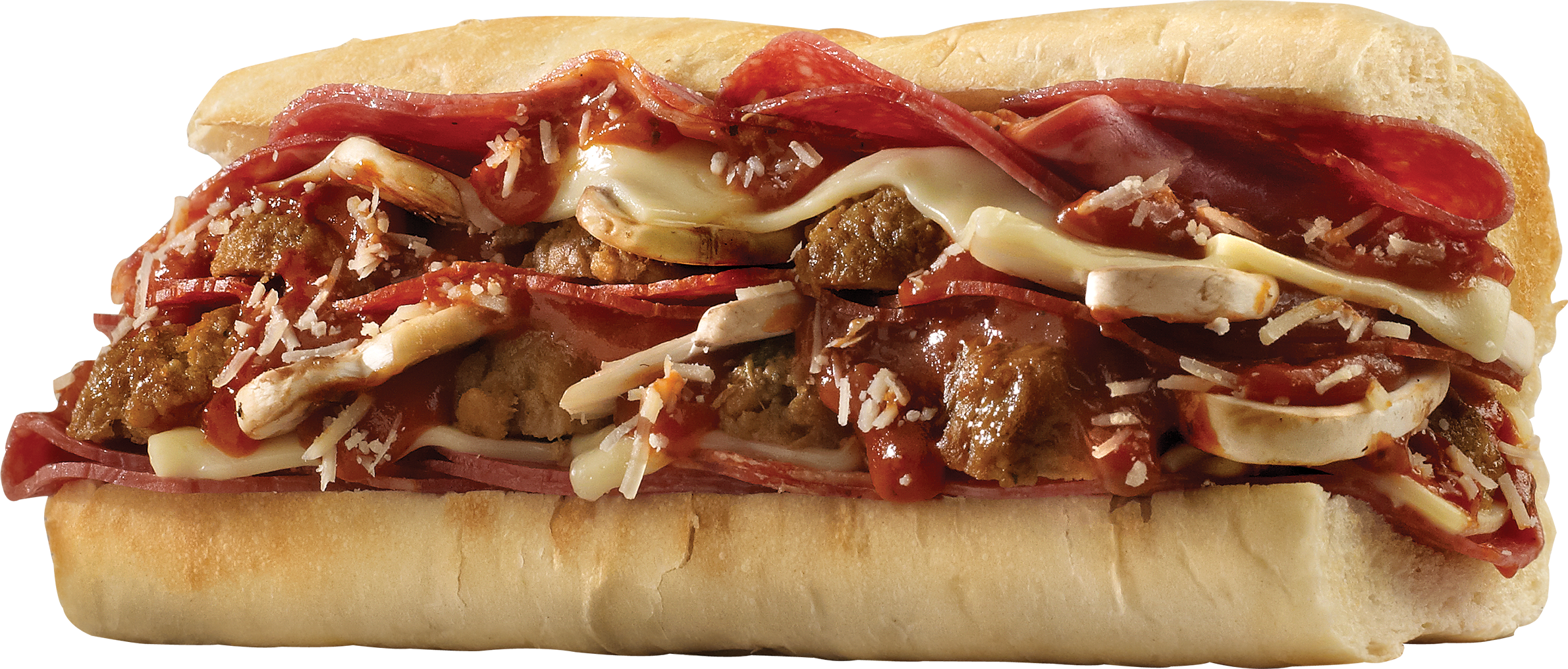 Which Wich Meatball Grinder Sandwich - Wich Meatball Sub Clipart (1440x614), Png Download