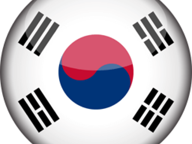Korea Clipart Korean Flag - South Korea Flag Circle - Png Download (640x480), Png Download
