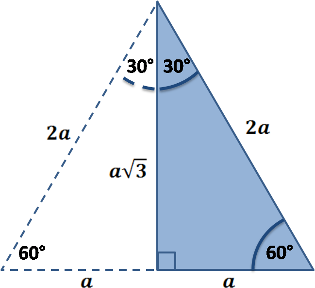 Using The Properties Of The Equilateral Triangle - 30 60 90 Triangle Solver Clipart (649x592), Png Download