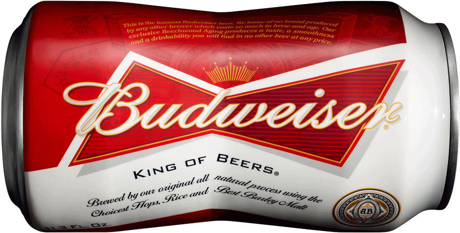 The Popular Beer Brand Budweiser Has Unvelied A New - King Of Beer Budweiser Clipart (1000x567), Png Download
