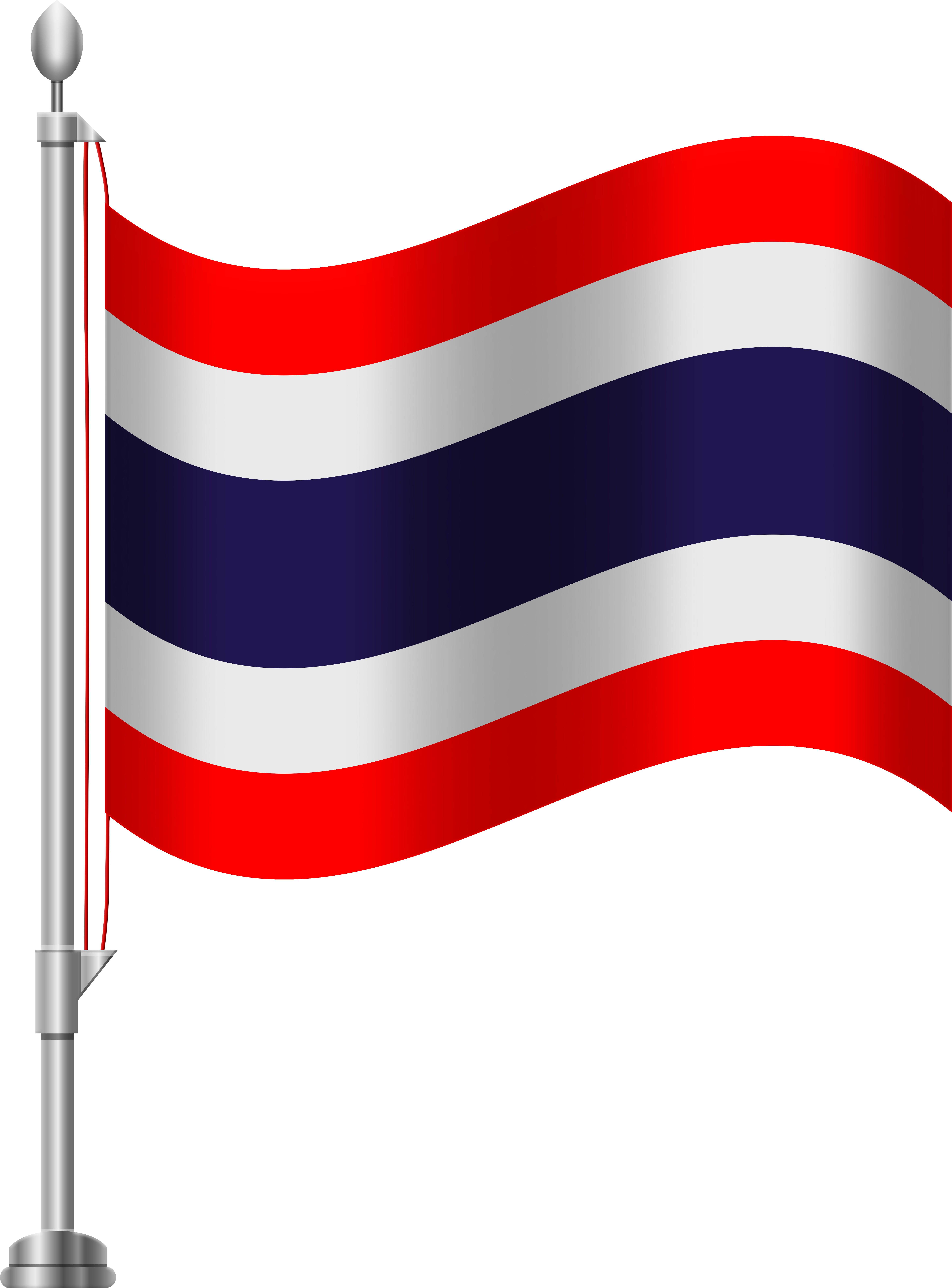 Clip Black And White Stock Thailand Flag Png Clip Art Transparent Png (6141x8000), Png Download