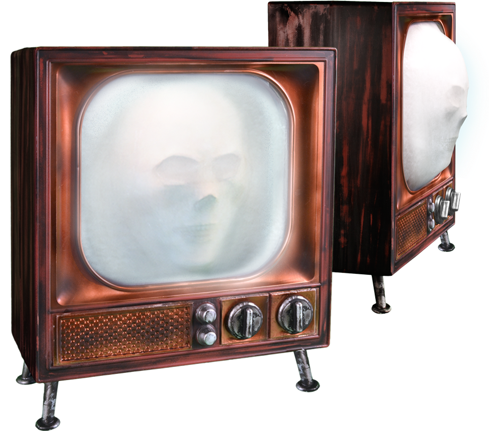 Demo Video - Haunted Tv Clipart (1000x1000), Png Download
