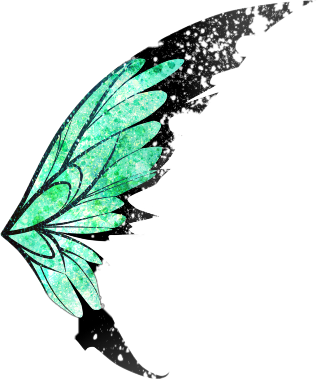 Butterfly Sticker - Fairy Wings Png Clipart (1024x1224), Png Download