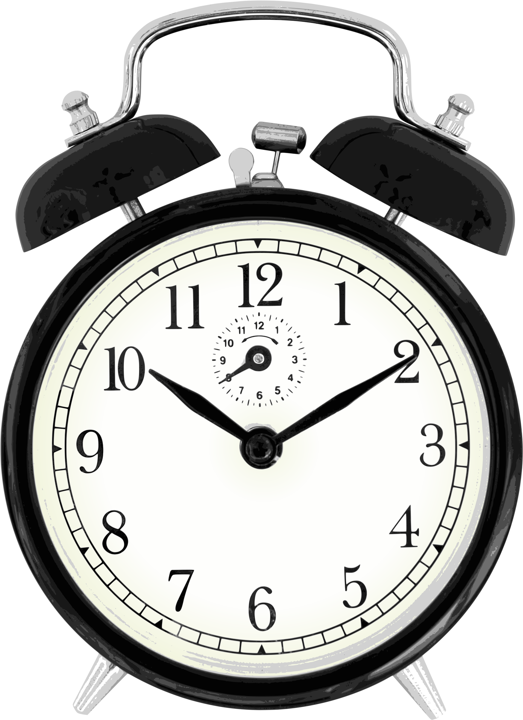 Open - Alarm Clock Png Clipart (2000x2542), Png Download