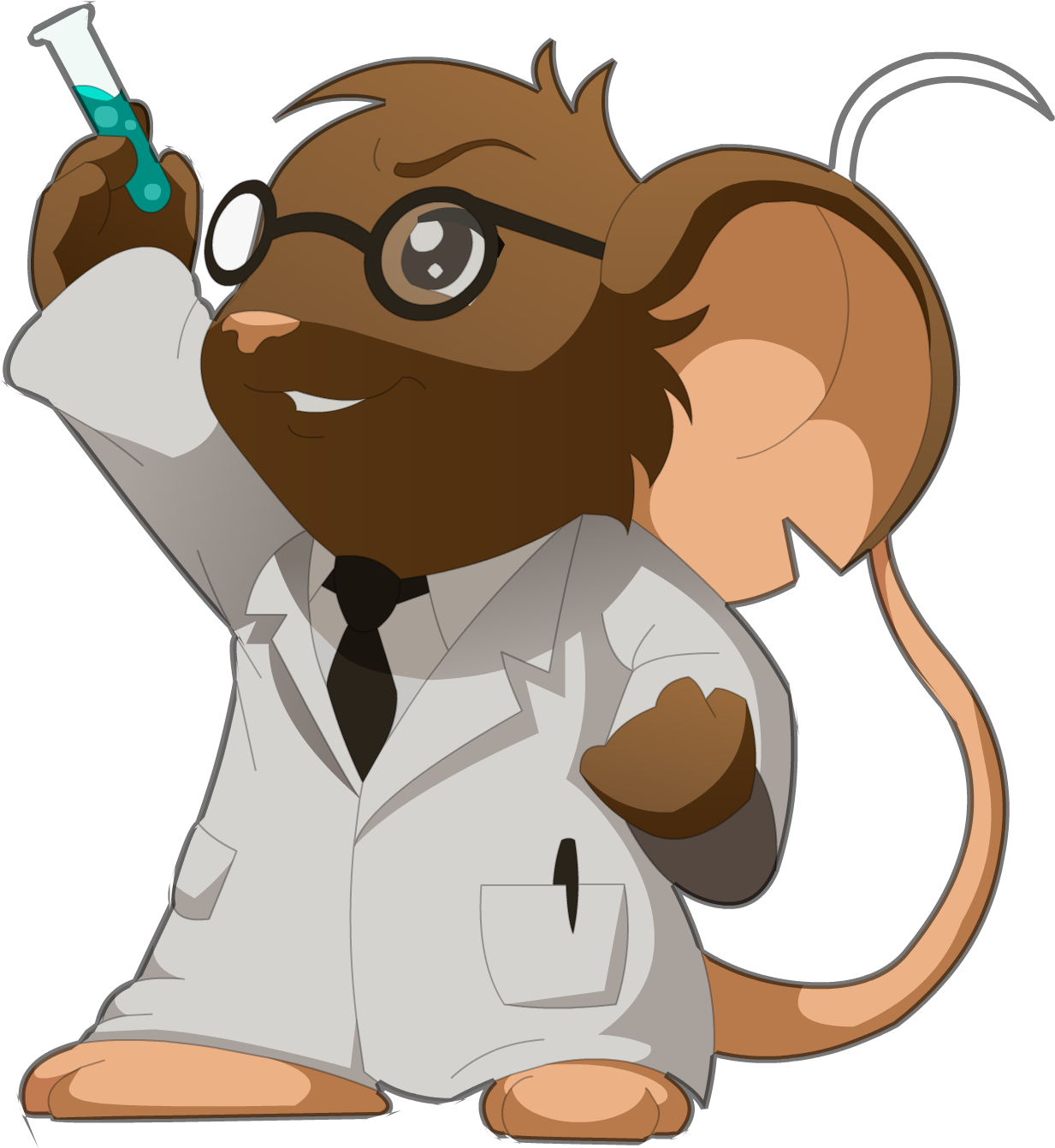 Scientist Free Png Image - Transformice Png Clipart (1235x1426), Png Download