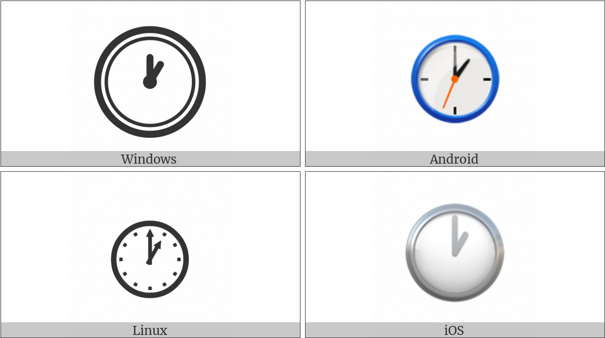 Clock Face One Oclock On Various Operating Systems - Circle Clipart (1200x675), Png Download