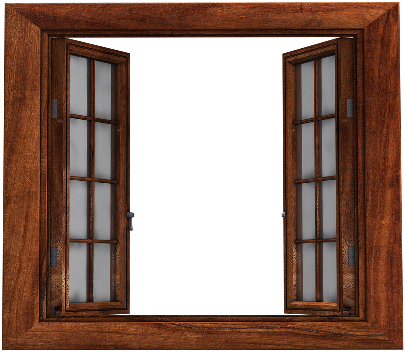 Window Pane Png - D Ventanas En Aluminio Color Madera Clipart (960x719), Png Download