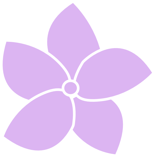 Hydrangea Flower Purple Png Clipart (594x600), Png Download