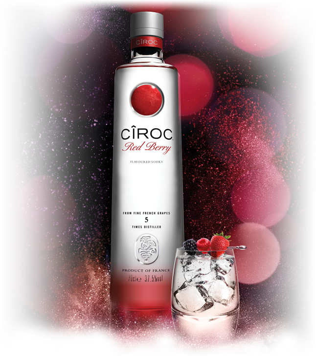 Ciroc Red Berry Flavoured Vodka , Png Download Clipart (646x728), Png Download