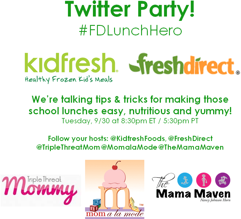Twitter Party With Kidfresh Foods And Freshdirect {prizes - Fresh Direct Clipart (843x795), Png Download