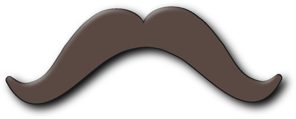 Cute Mustache Cliparts - Clip Art Svgz - Png Download (1200x600), Png Download