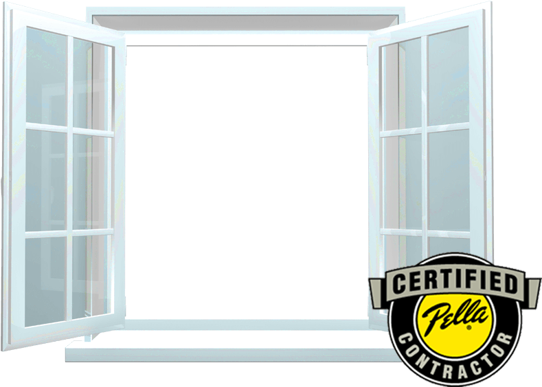 Open Window - Pella Windows Clipart (821x588), Png Download