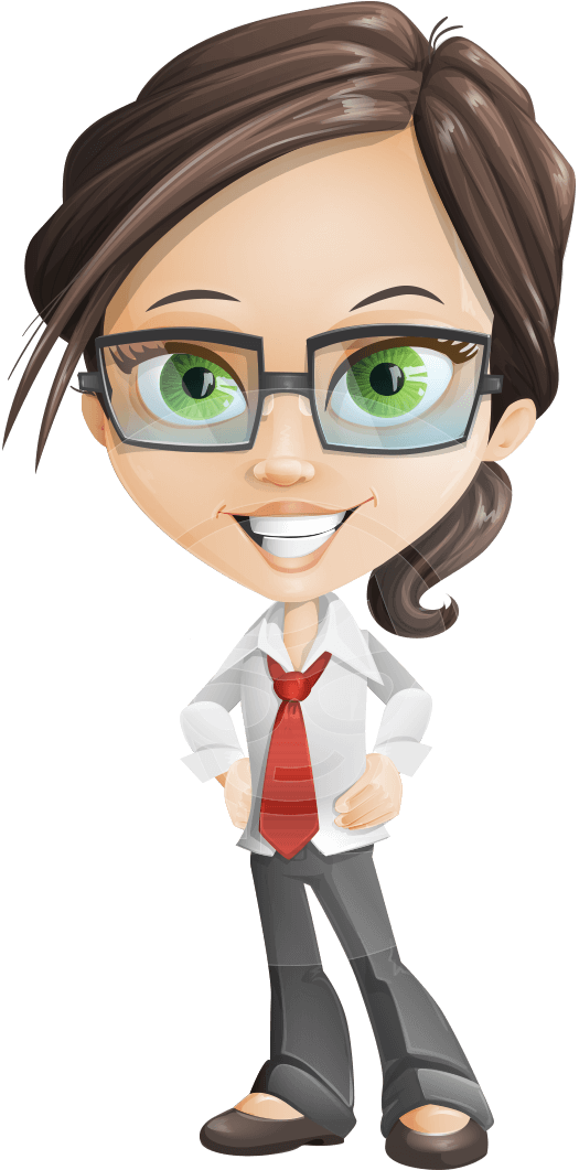 Woman Vector Female Cartoon Character - Character Animator Male Puppet Clipart (612x1060), Png Download