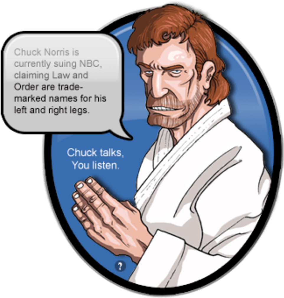 Chuck Norris Facts - Chuck Norris Law And Order Clipart (1020x1038), Png Download