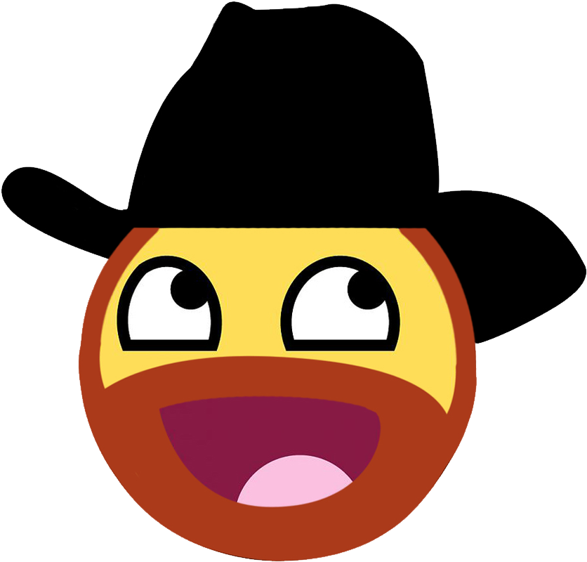 Chuck Norris Png Image - Awesome Face Clipart (933x960), Png Download