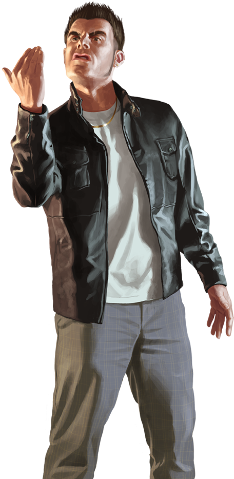 Gta Online Character Png - Gta Character Png Clipart (580x1000), Png Download