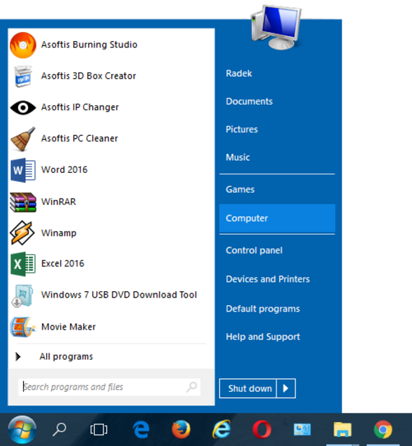 Windows 10 Alternative Start Menu Button And Windows - Pc Start Menu Clipart (590x640), Png Download