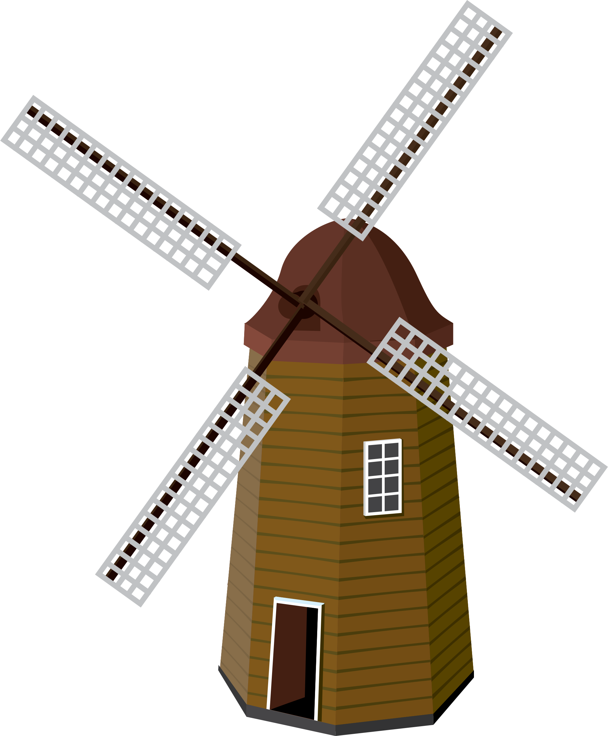 Big Image - Clip Art Of Windmill - Png Download (1982x2400), Png Download