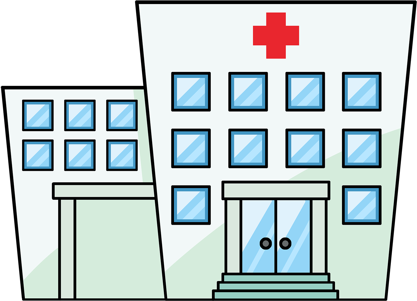 Hospital Drawing At Getdrawings - Hospital Clipart - Png Download (1600x1200), Png Download