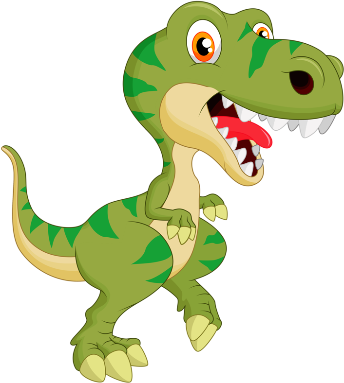 Dinosaurs Svg Dinosaur - การ์ตูน ไดโนเสาร์ น่า รัก Clipart (715x800), Png Download