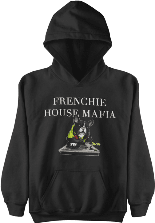 Frenchie House Mafia Black Hoodie - Beverly Hills Brat Merch Clipart (755x755), Png Download
