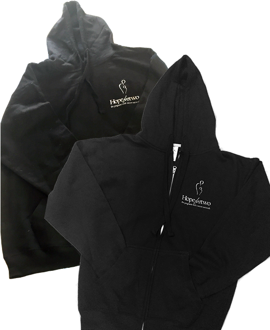 Hope For Two Black Hoodie - Hoodie Clipart (550x685), Png Download