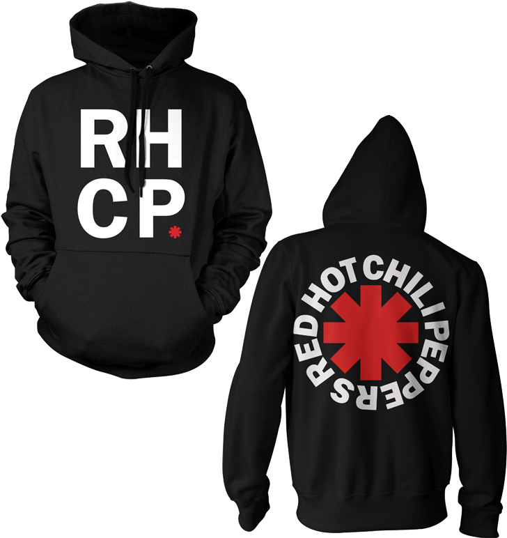 Men's Rhcp Stacked Logo Pullover Hoodie - Red Hot Chili Peppers Clipart (800x800), Png Download