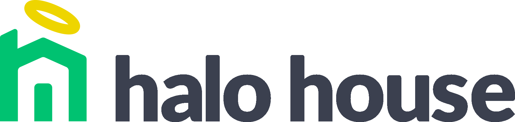 Halo House Logo - Circle Clipart (1800x428), Png Download