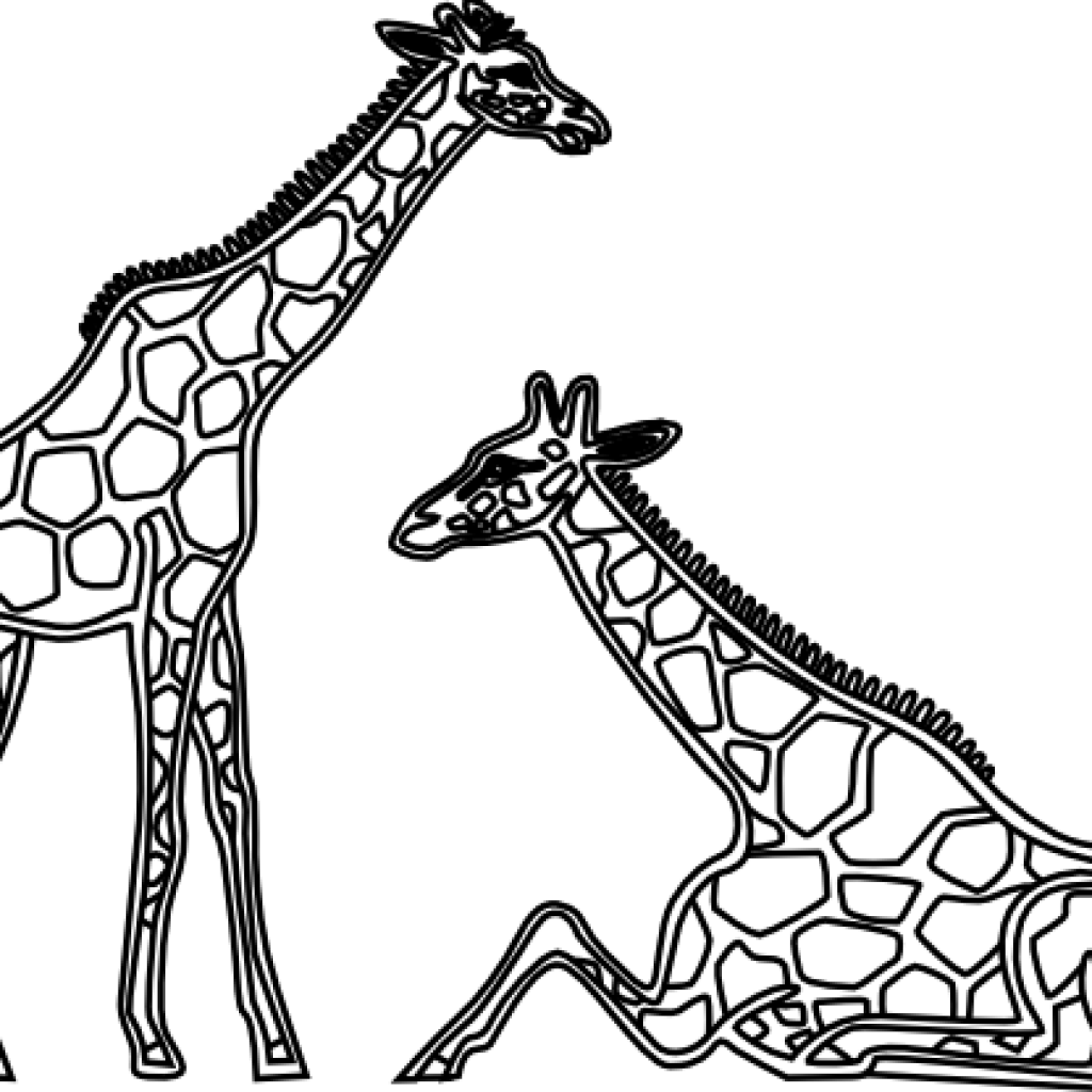Giraffe Clipart Black And White Giraffe Clipart Black - Clip Art - Png Download (1024x1024), Png Download