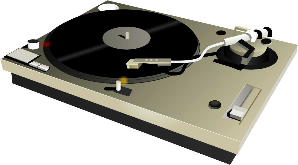 File - Turntable - Svg - Turntable Render Clipart (1280x766), Png Download