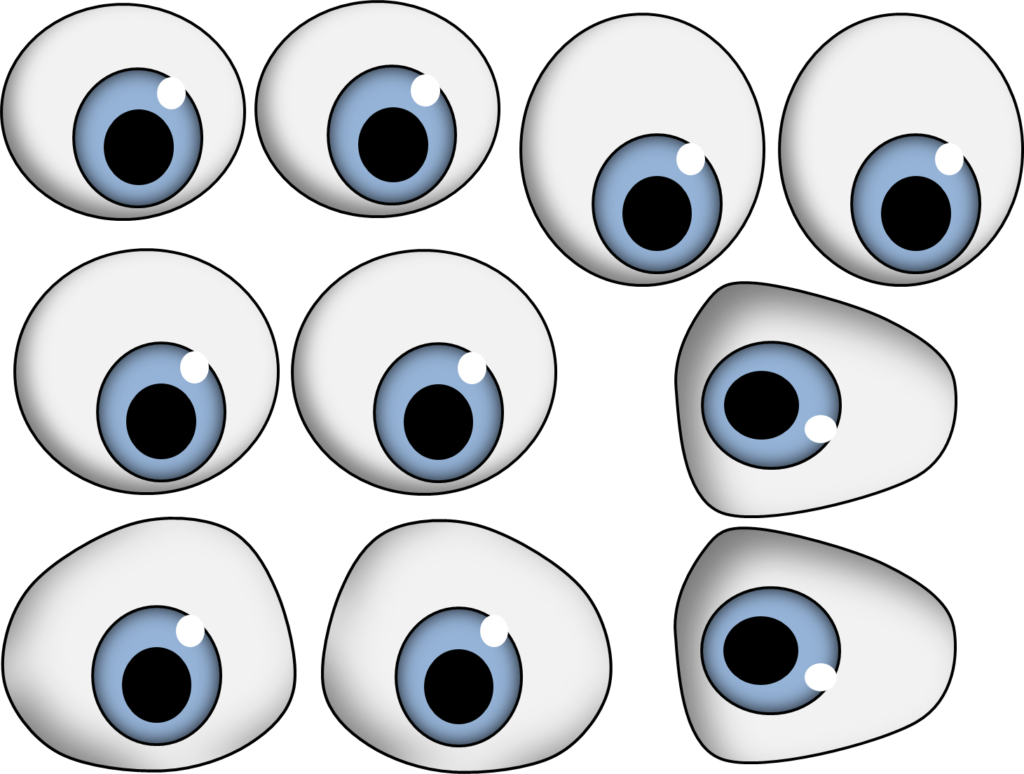 Eye Images Clip Art Snowman Clipart - Fish Eyes Cartoon - Png Download (1024x774), Png Download