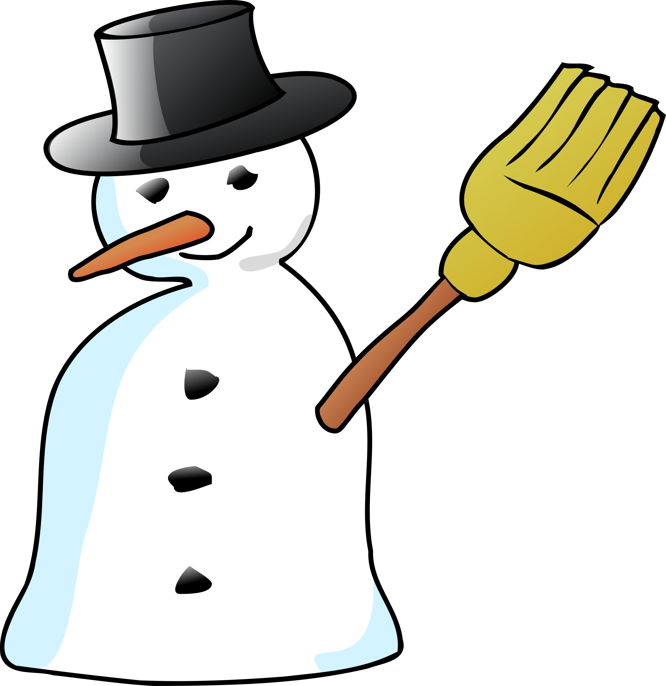 Snowman - Clipart - Snowman Clip Art - Png Download (2328x2400), Png Download