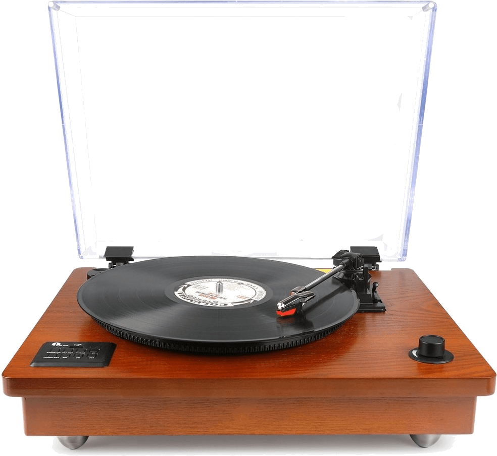 1byone Belt Driven Bluetooth Turntable With Stereo - 1byone Turntable Clipart (1016x1016), Png Download