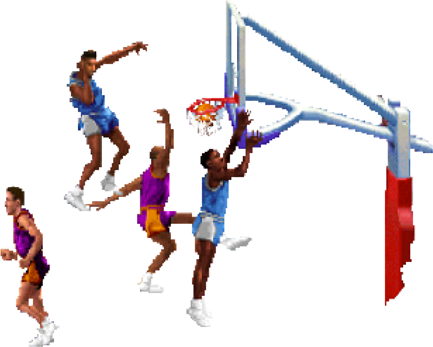 2400 X 1500 3 - Block Basketball Clipart (2400x1500), Png Download