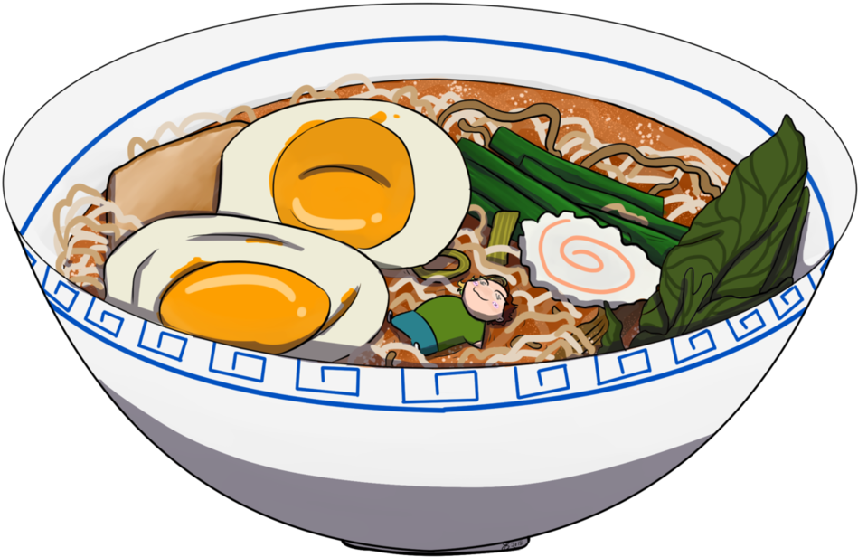 Ramen Clipart Instant Noodle - Drawing - Png Download (1091x732), Png Download