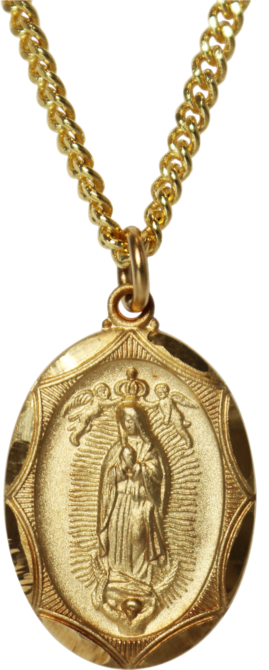 Esta Radiante Medalla Es De Gran Calidad, Está Hecha - Medalla De La Virgen Clipart (966x2377), Png Download