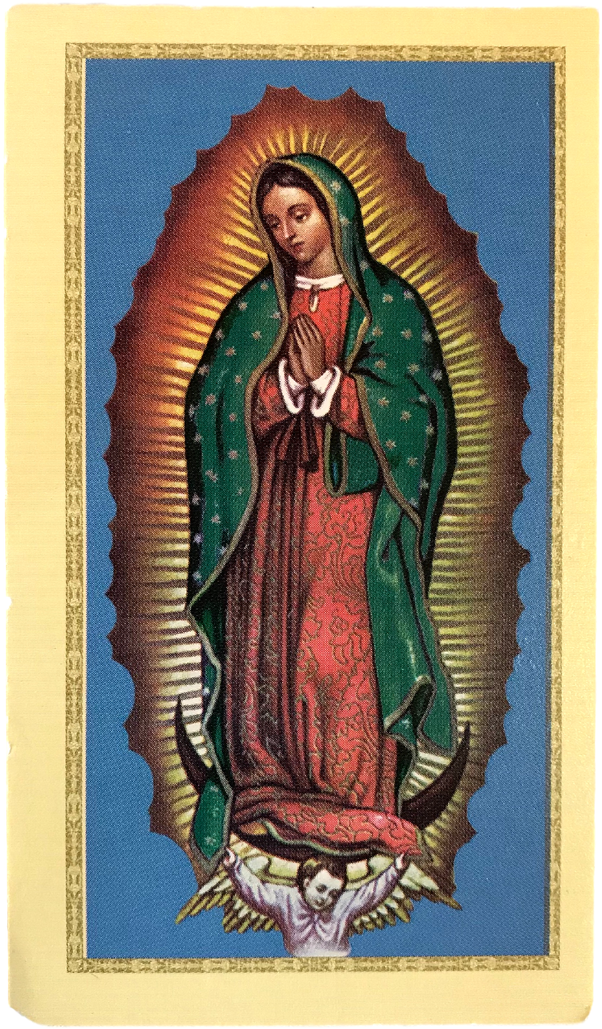 Religious Prayer Cards Oracion De Virgen De Guadalupe - Virgin Of Guadalupe Png Clipart (960x1280), Png Download
