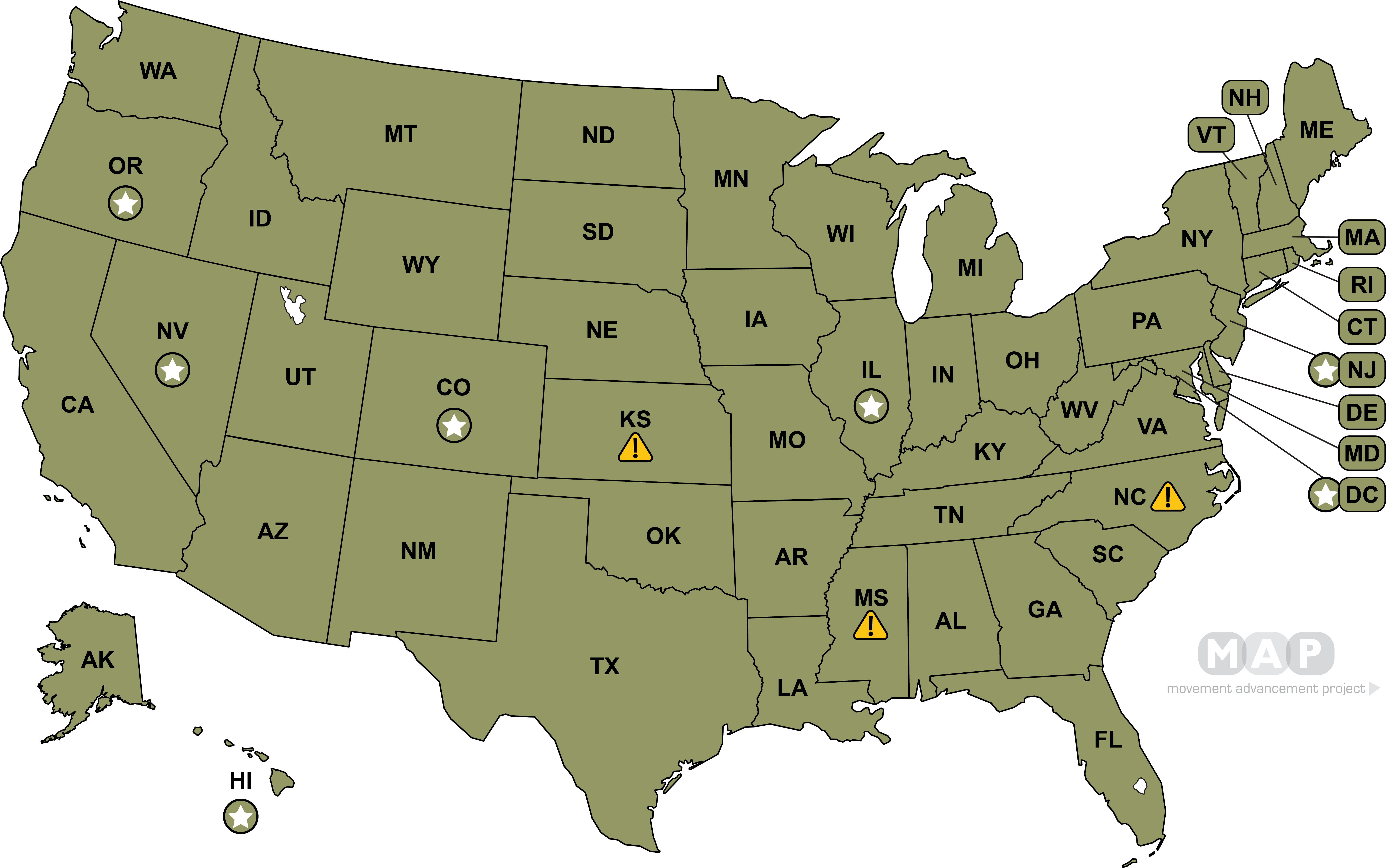 United States Map - Warren Vs Trump 2020 Clipart (6509x4078), Png Download