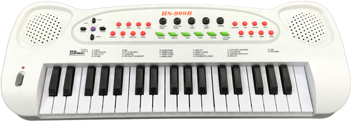 Small Plastic Toys Kids Musical Instruments Keyboard - Electric Piano Hs 3730 Clipart (700x700), Png Download