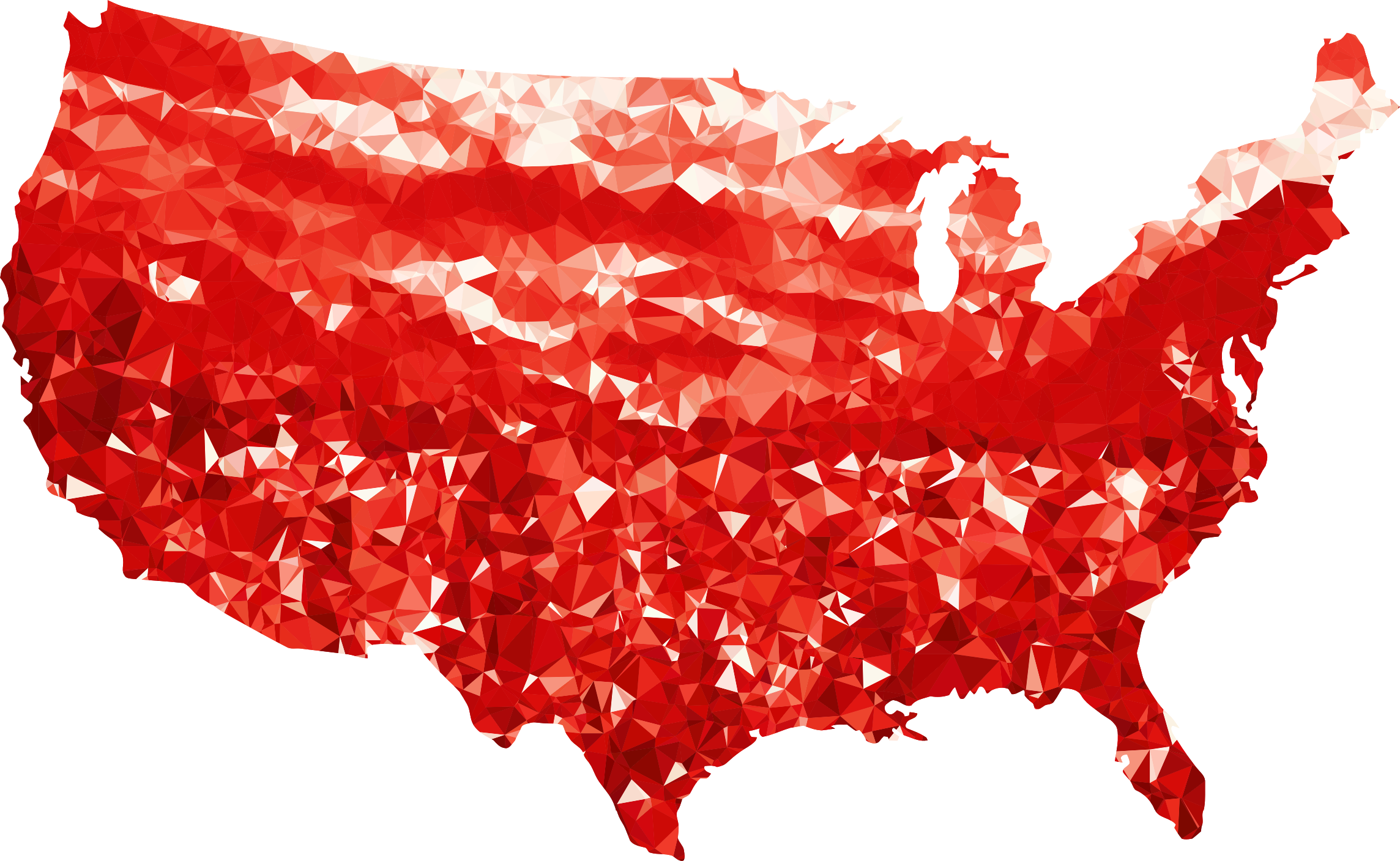 This Free Icons Png Design Of Ruby United States Map Clipart (2288x1408), Png Download
