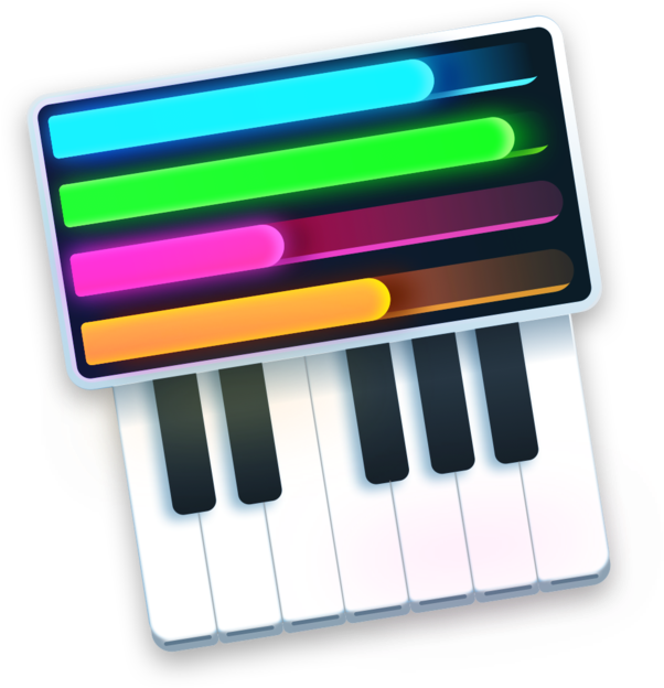 Loop Piano On The Mac App Store - Musical Keyboard Clipart (630x630), Png Download