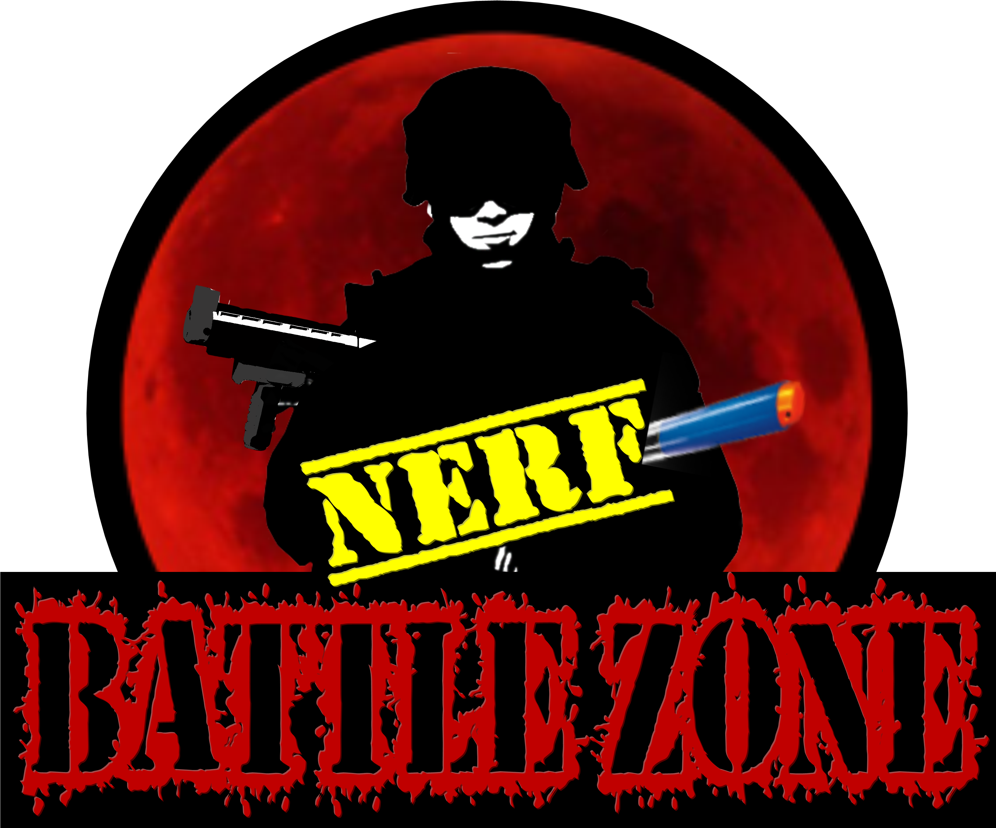 Nerf Battle Zone Clipart (3403x2888), Png Download