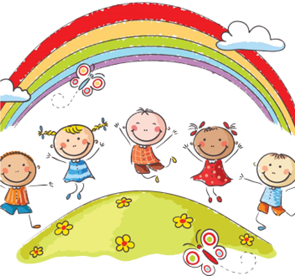 Arco Iris 400x - Children And Rainbows Clipart (1024x1024), Png Download
