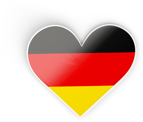 Illustration Of Flag Of Germany - Germany Flag Heart Png Clipart (640x480), Png Download